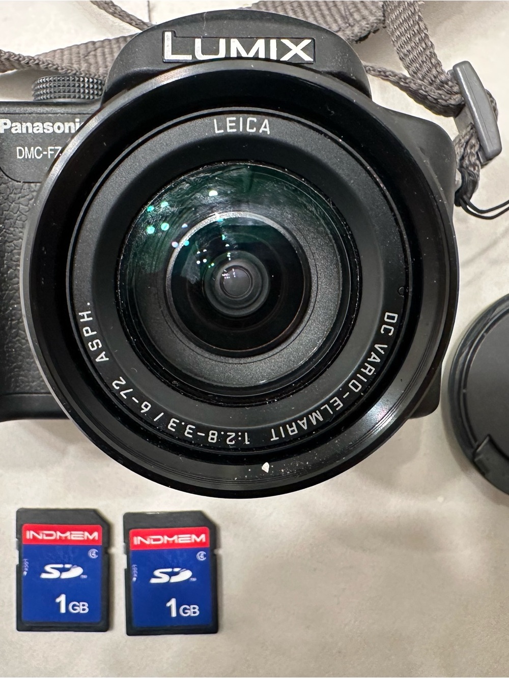 Panasonic Lumix Black Digital Camera with Leica Lens and Two SD Cards